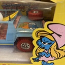 Smurfs Puffi  Jeep Vintage Smurf 1:24 Die Cast New NIB 1984 Burago Italy 80s image