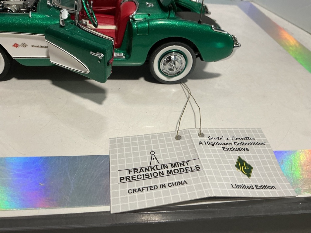 1:24 FRANKLIN MINT SANTA’S CORVETTE HIGHTOWER COLLECTIBLES 491/500 NO PAPERWORK image