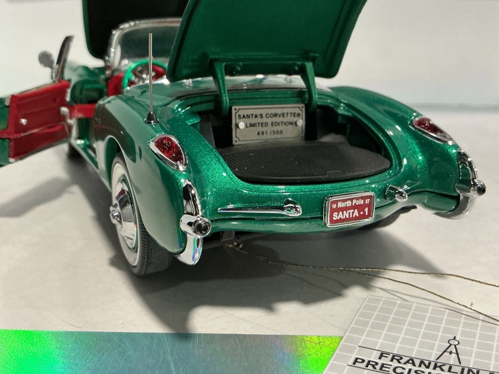 1:24 FRANKLIN MINT SANTA’S CORVETTE HIGHTOWER COLLECTIBLES 491/500 NO PAPERWORK image