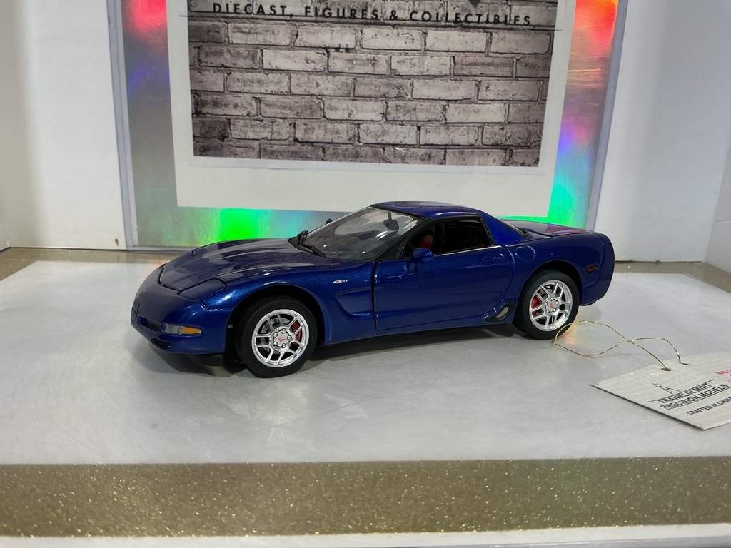 1:24 FRANKLIN MINT  DAD’S C.A.T.S 2002 CORVETTE Z06 BLUE  LE 696 /750 image