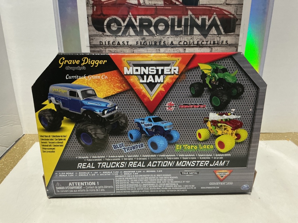 SPINMASTERS - MONSTER JAM 1:24 GRAVE DIGGER, CURRITUCK GRAIN image