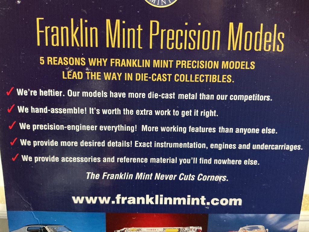 1/24 FRANKLIN MINT - 1949 [NAVY BLUE] FORD CUSTOM CONVERTIBLE image