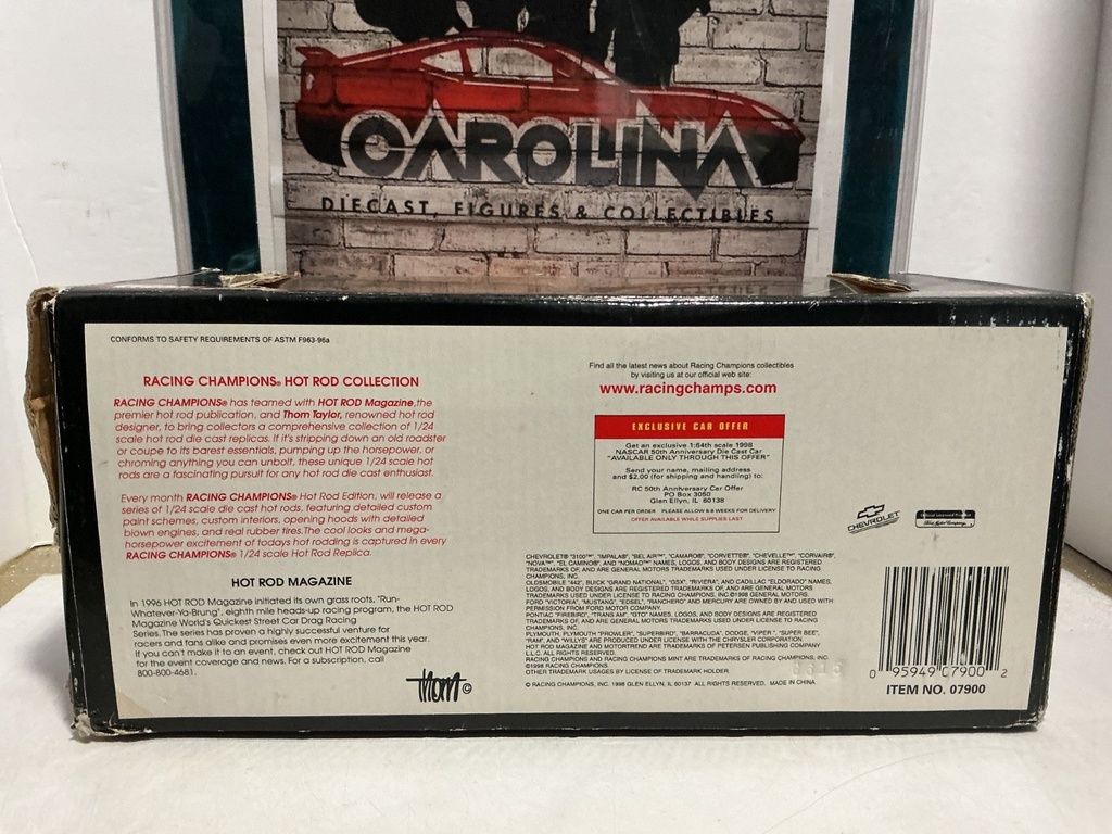 1/24 RACING CHAMPIONS HOT ROD - ISSUE #62 ‘41 WILLYS COUPE [DAMAGED BOX] image
