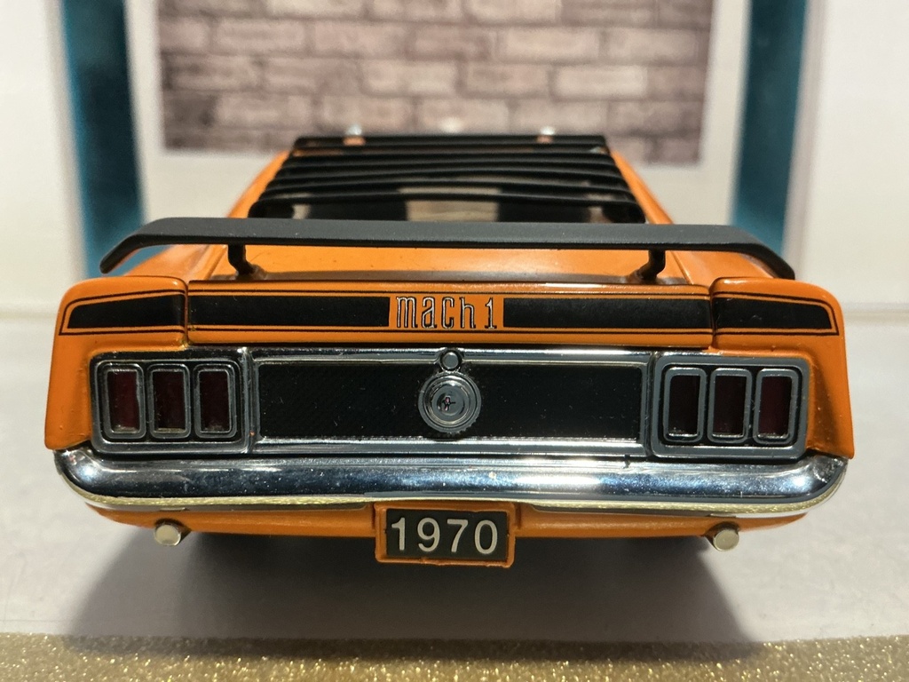 1/24 FRANKLIN MINT - 1970 MUSTANG [ORANGE/BLACK] image