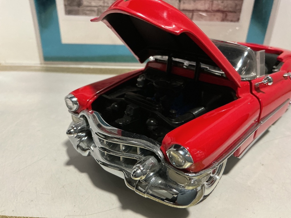 1/24 FRANKLIN MINT - 1953 CADILLAC ELDORADO RED CONVERTIBLE image