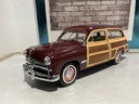 1/24 FRANKLIN MINT - 1949 FORD WOODY WAGON BURGUNDY/TAN image
