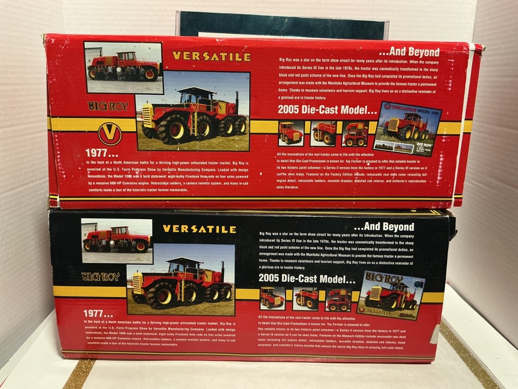 1/32 SET OF 2 - TOY FARMER VERSATILE BIG ROY MODEL 1080 FACTORY & MUSEUM VERSION image