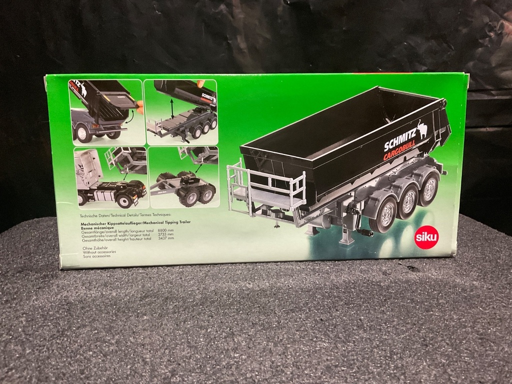 1:32 SIKU FARMER  2889 TRIAXLE  SCHMITZ CARGOBULL DUMP  TRAILER image