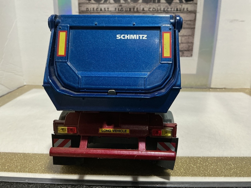 1/32  SIKU 2889 MECHANICAL TIPPING TRAILER BLUE image