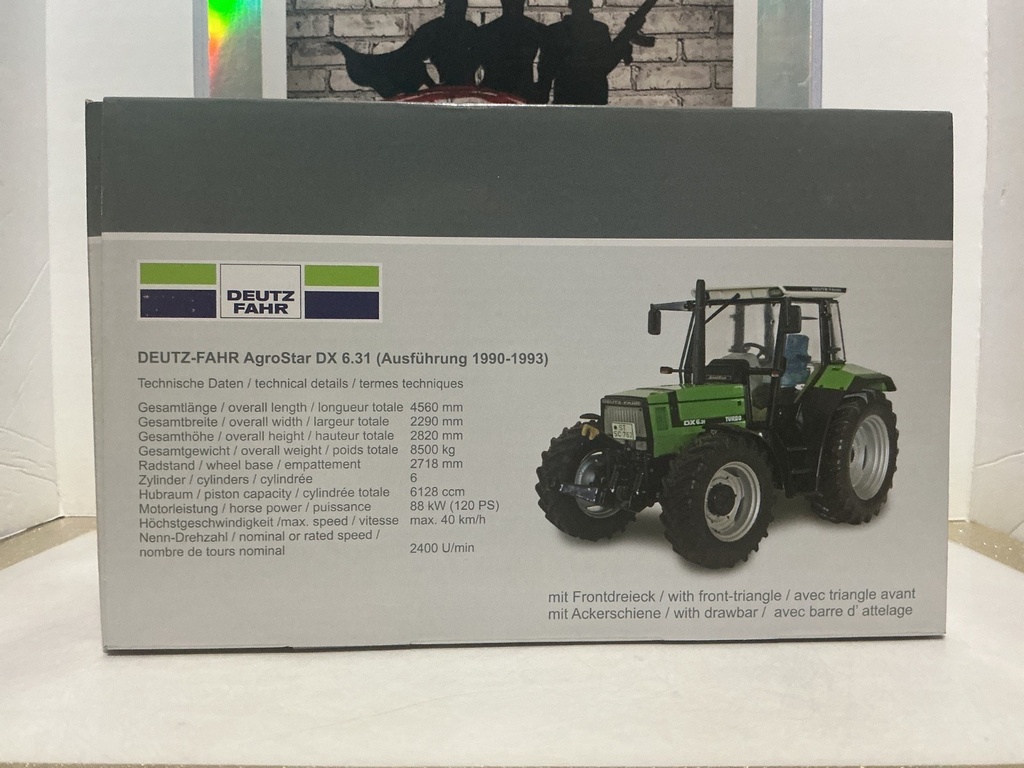 1/32 WEISE TOYS 1020 DEUTZ-FAHR AGROSTAR DX 6.31  🚜 image