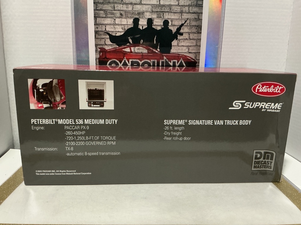 1:32 PETERBILT MODEL 536 WITH SUPREME SIGNATURE VAN TRUCK BODY COLLECTIBLE image