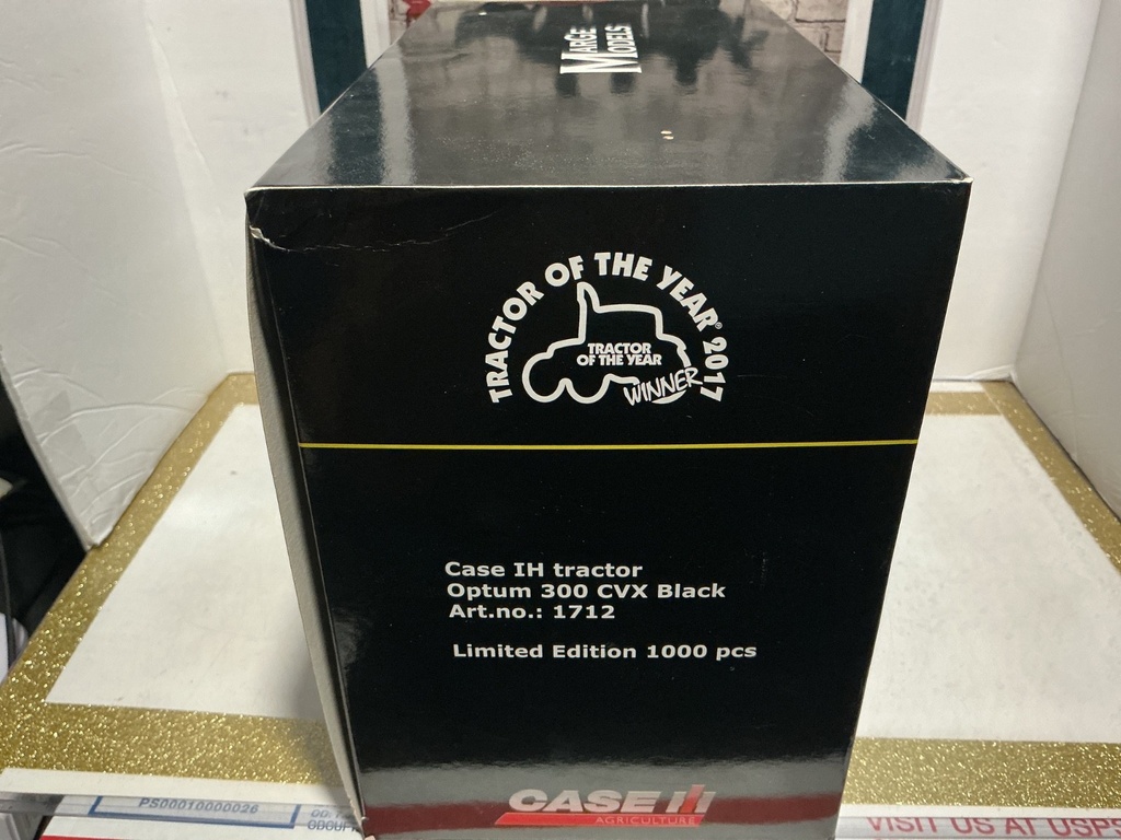 1/32 MARGE MODELS CASE IH TRACTOR OPTUM 300 CVX BLACK image