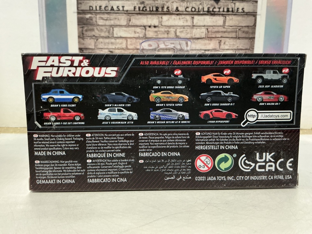 1/32 JADA - FAST AND FURIOUS TOYOTA GR SUPRA [SCUFF ON THE BOX] image