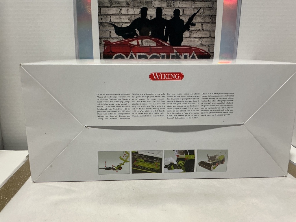 1/32 WIKING - DIRECT DISC 520 MIT SCHNEIDWERKWAGEN PASSEND ZU CLAAS JAGUAR 860 image