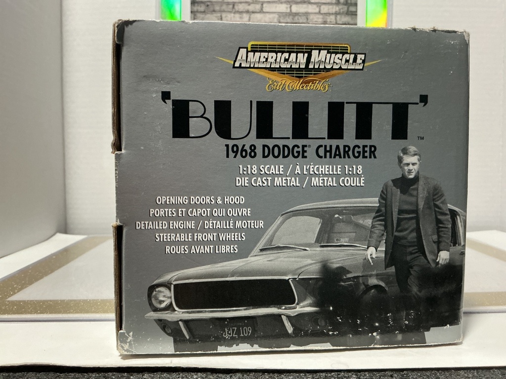 ERTL AMERICAN MUSCLES BULLITT 1968 DODGE CHARGER [BOX DAMAGED] image