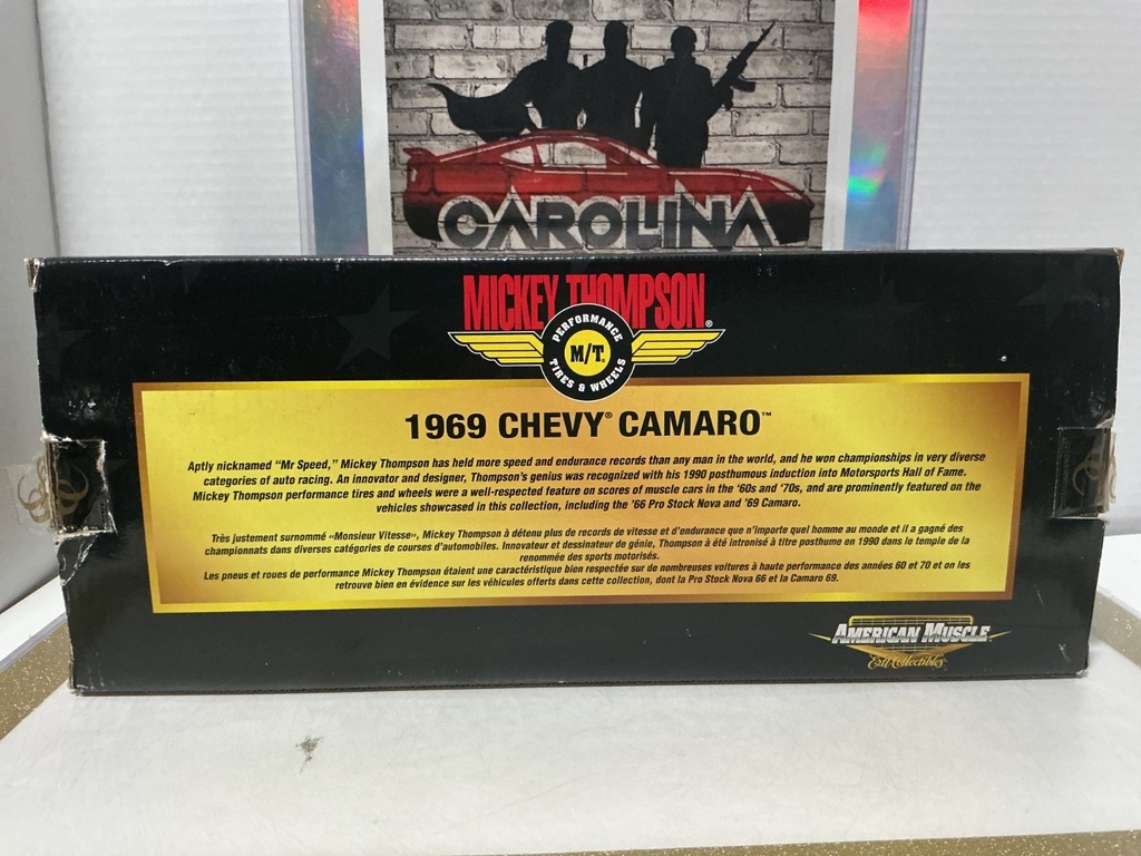 ERTL 1:18 MICKEY THOMPSON PERFORMANCE TIRES & WHEELS 1969 CHEVY CAMARO 1 OF 5000 image