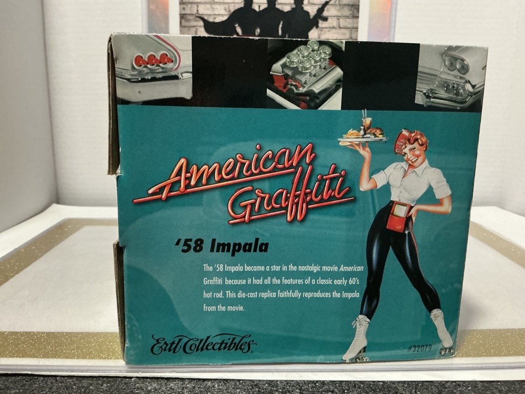 ERTL 1:18 AMERICAN MUSCLE LIMITED EDITION AMERICAN GRAFFITI ‘58 IMPALA image