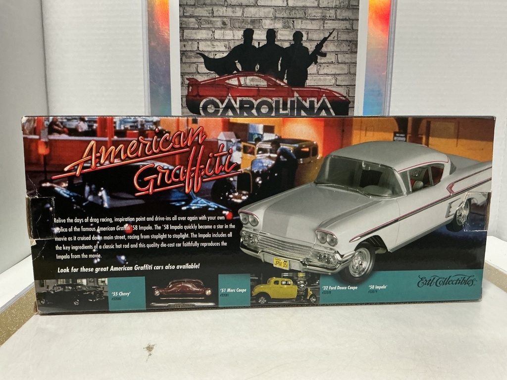 ERTL 1:18 AMERICAN MUSCLE LIMITED EDITION AMERICAN GRAFFITI ‘58 IMPALA image