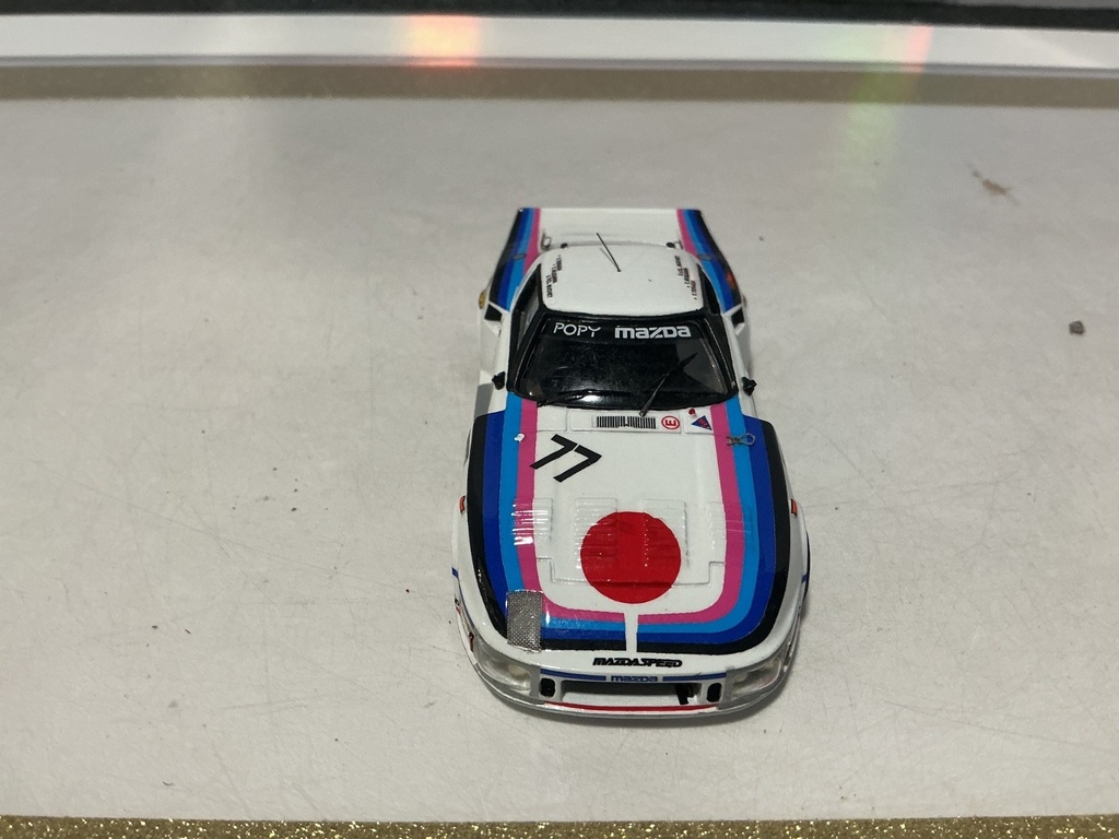 1/43 ORIGINAL MINIATURES GRAND PRIX MAZDA RX7 #77 POPY  [MISSING SPOILER] image