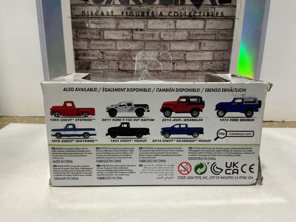1/32 JADA - JUST TRUCKS - 1980 CHEVY BLAZER [ORANGE W/ STRIPE] [DAMAGED BOX] image