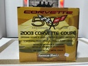 1:18 ERTL AMERICAN MUSCLE 2003 CORVETTE COUPE BLACK ON GRAY image