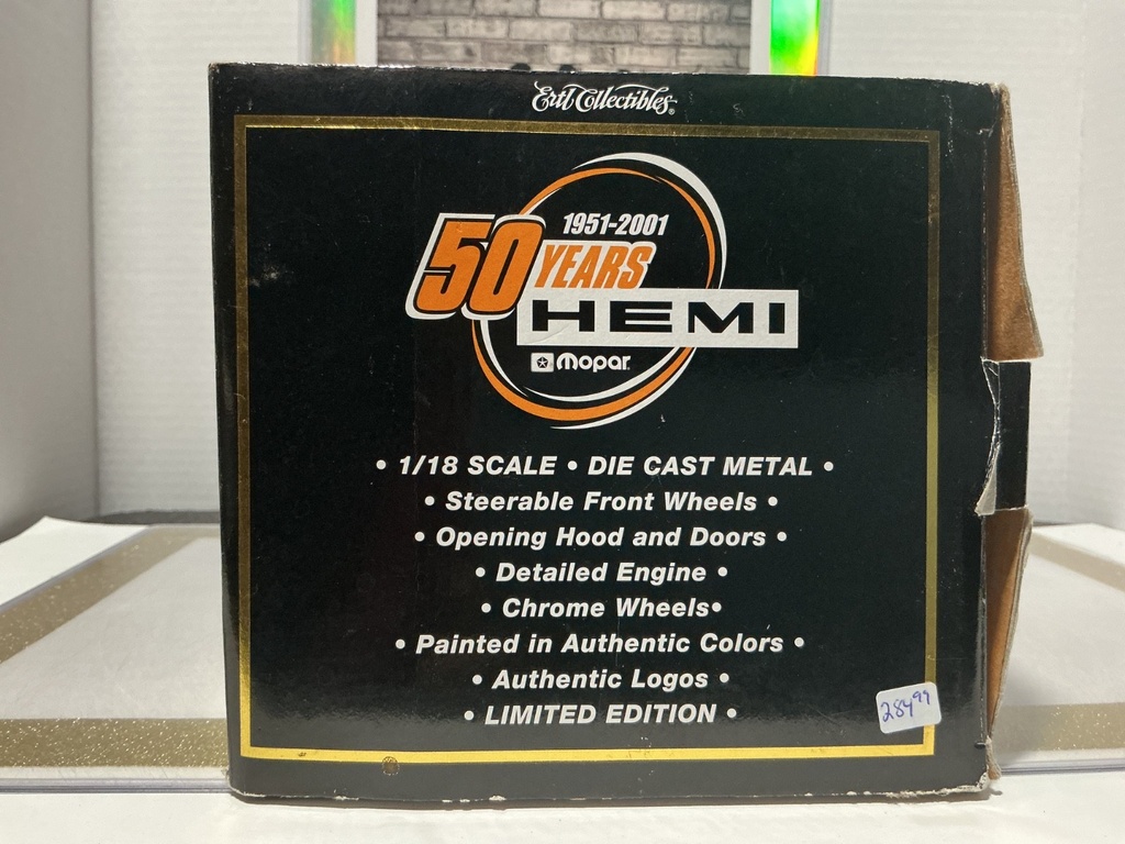 1:18 ERTL 50 YEARS HEMI MOPAR PERFORMANCE PARTS BUTCH LEAL 1971 PLYMOUTH DUSTER image