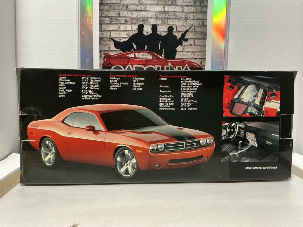 1:18 HIGHWAY 61 DODGE CHALLENGER CONCEPT CAR ORANGE image