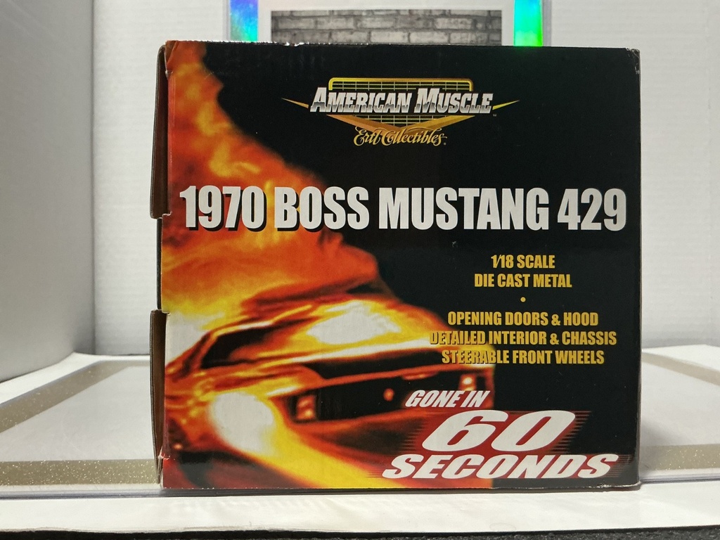 1:18 ERTL AMERICAN MUSCLE MUSCLE 1970 BOSS MUSTANG 429 GONE IN 60 SECONDS image