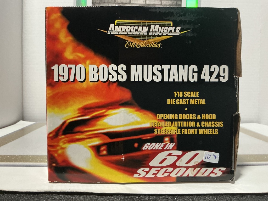 1:18 ERTL AMERICAN MUSCLE MUSCLE 1970 BOSS MUSTANG 429 GONE IN 60 SECONDS image