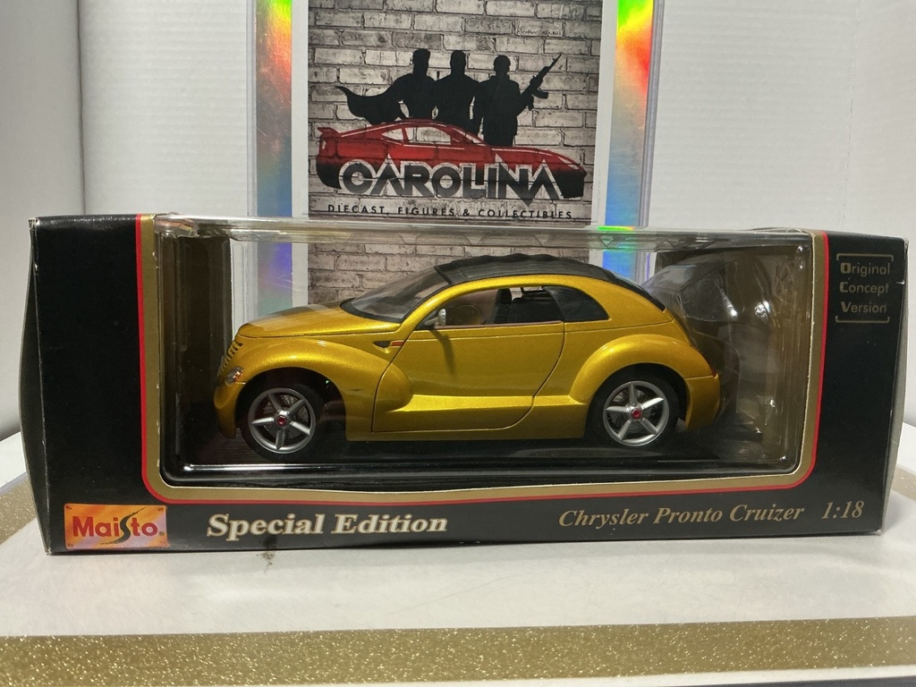 1:18 MAISTO PREMIERE CHRYSLER PRONTO CRUIZER SPECIAL EDITION YELLOW ON BLACK image