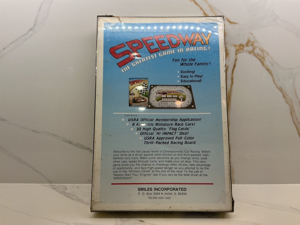 VINTAGE 1984 SPEEDWAY 2 - 8 PLAYERS BOARD GAME NO. 2125 image