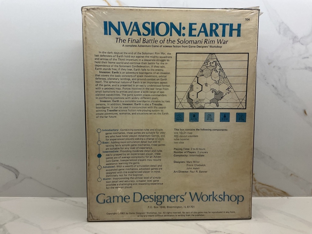 VINTAGE 1981 GDW - INVASION: EARTH THE FINAL BATTLE OF THE SOLOMANI RIM WAR image
