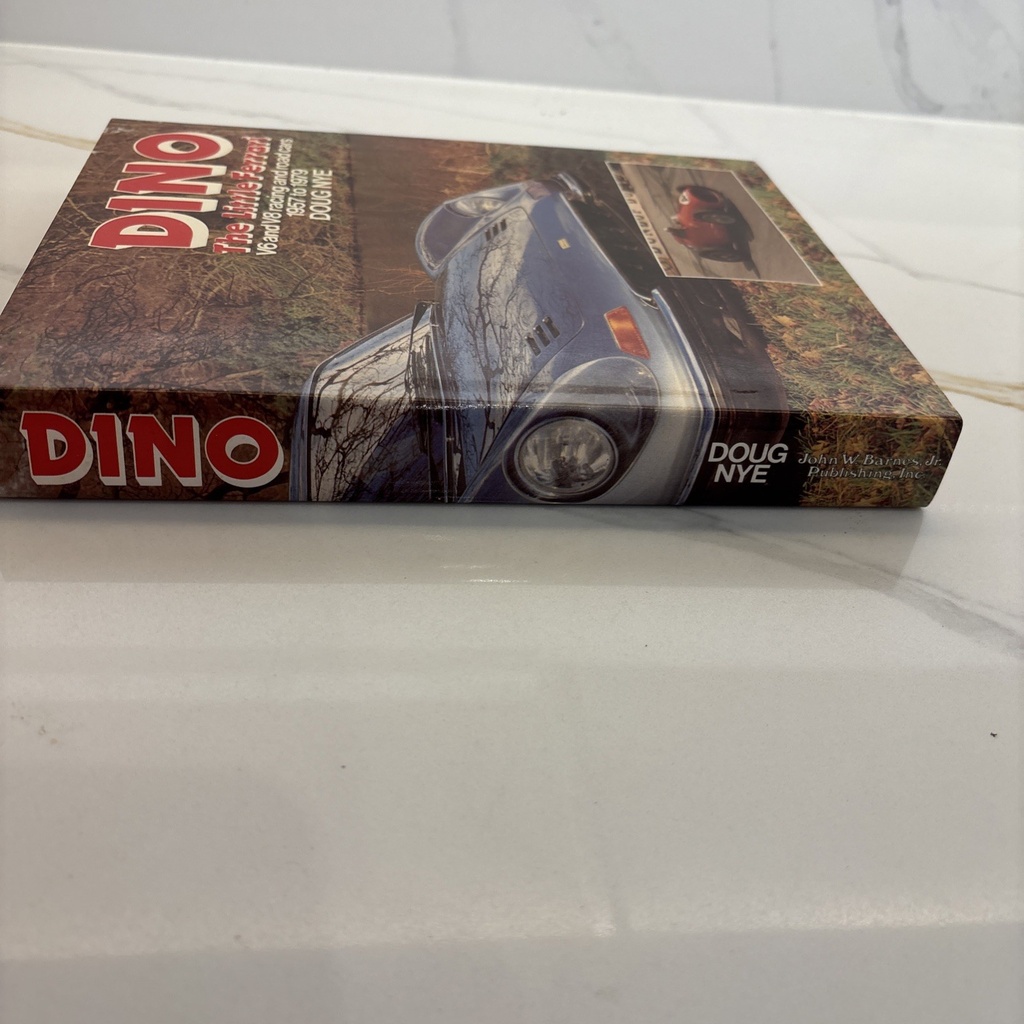 Book Ferrari Dino The Little Ferrari V6 & V8 1957 to 1979 by D. Nye 1979 w/dj image