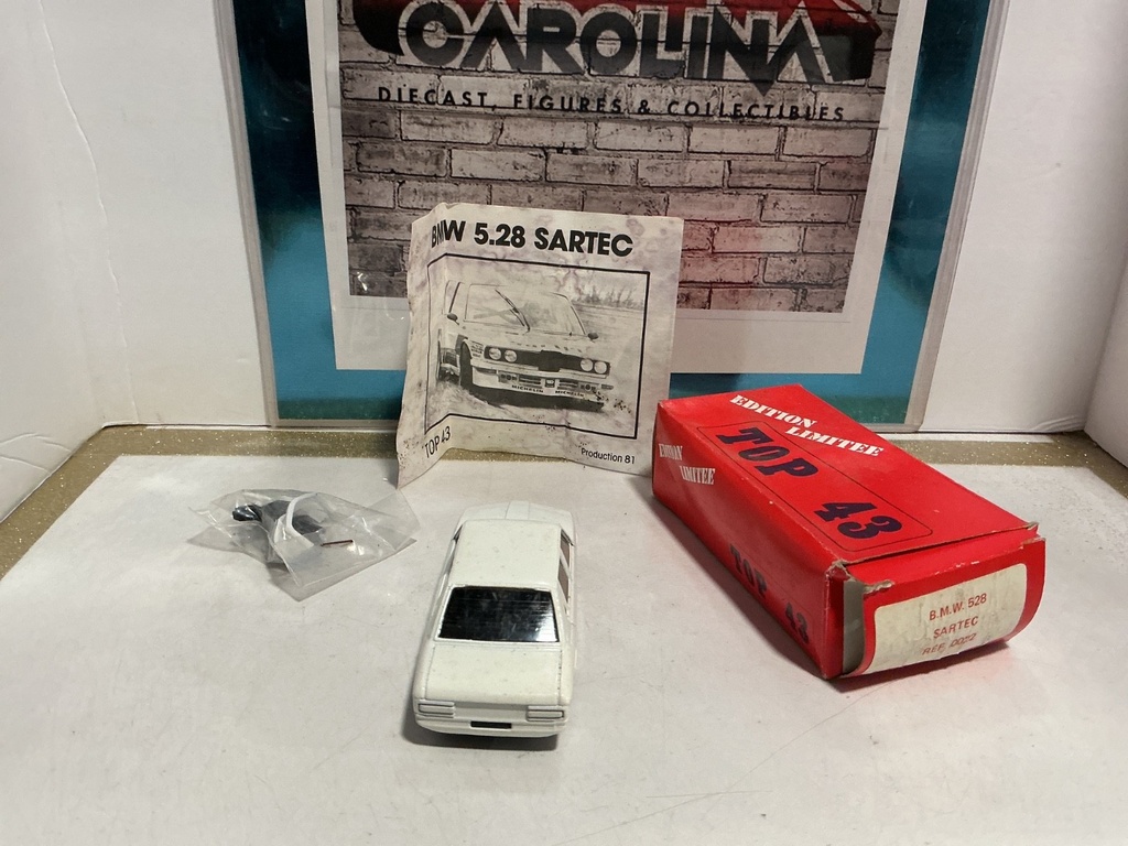 1/43 SOLIDO EDITION LIMITEE TOP 43 B.M.W 528 SARTEC [CHASSIS COMES LOOSE] image