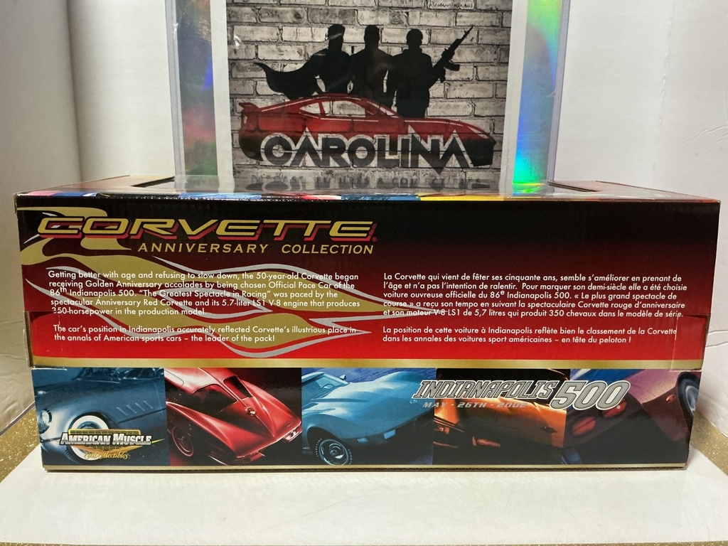1/18 ERTL/CORVETTE 50TH ANNIVERSARY COLLECTION - 2003 CORVETTE INDY 500 PACE CAR image