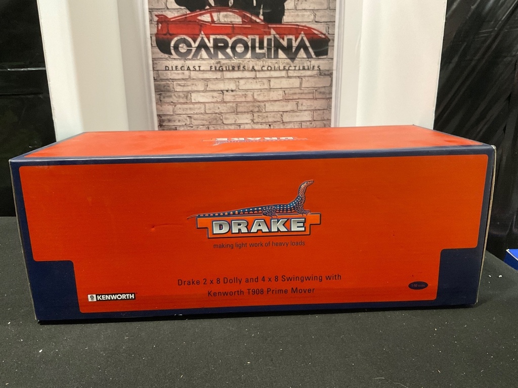 1:50 TWH Drake Kenworth T908 w/Drake 2X8 Dolly, 4x8 Swingwing Trailer T09005 image