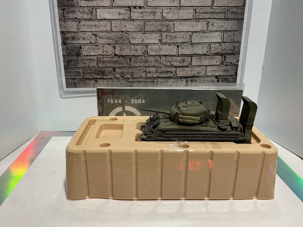 CORGI 1/50 M4 A3 SHERMAN- US ARMY- COMPANY A, 741ST TANK BATTALION image