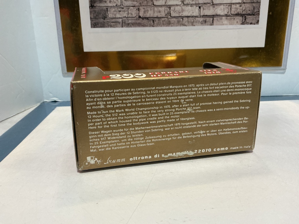 1/43 BRUMM FERRARI 512 S  HP 550 1970 image