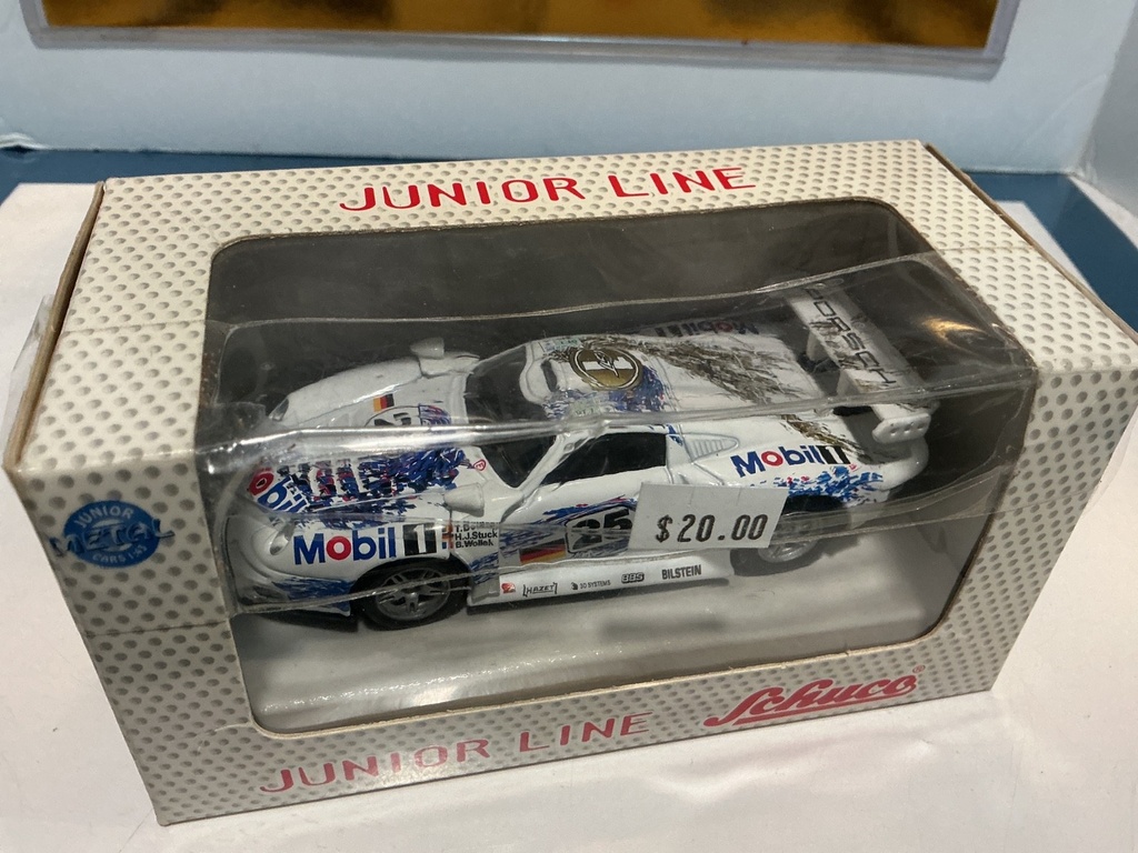 1/ 43 SCHUCO JR LINE PORSHE 911 GT1 TAPE ON TOP OF BOX image