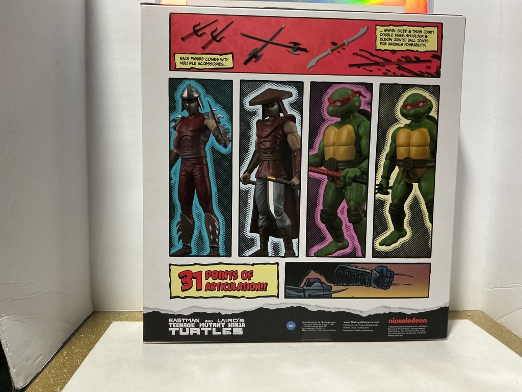BST AXN - EASTMAN & LAIRD’S TEENAGE MUTANT NINJA TURTLES 4 PACK ACTION FIGURES image