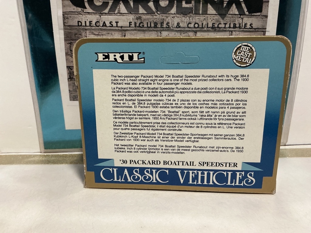 1/43 ERTL/CLASSIC VEHICLES - ‘30 PARKARD BOATTAIL SPEEDSTER image
