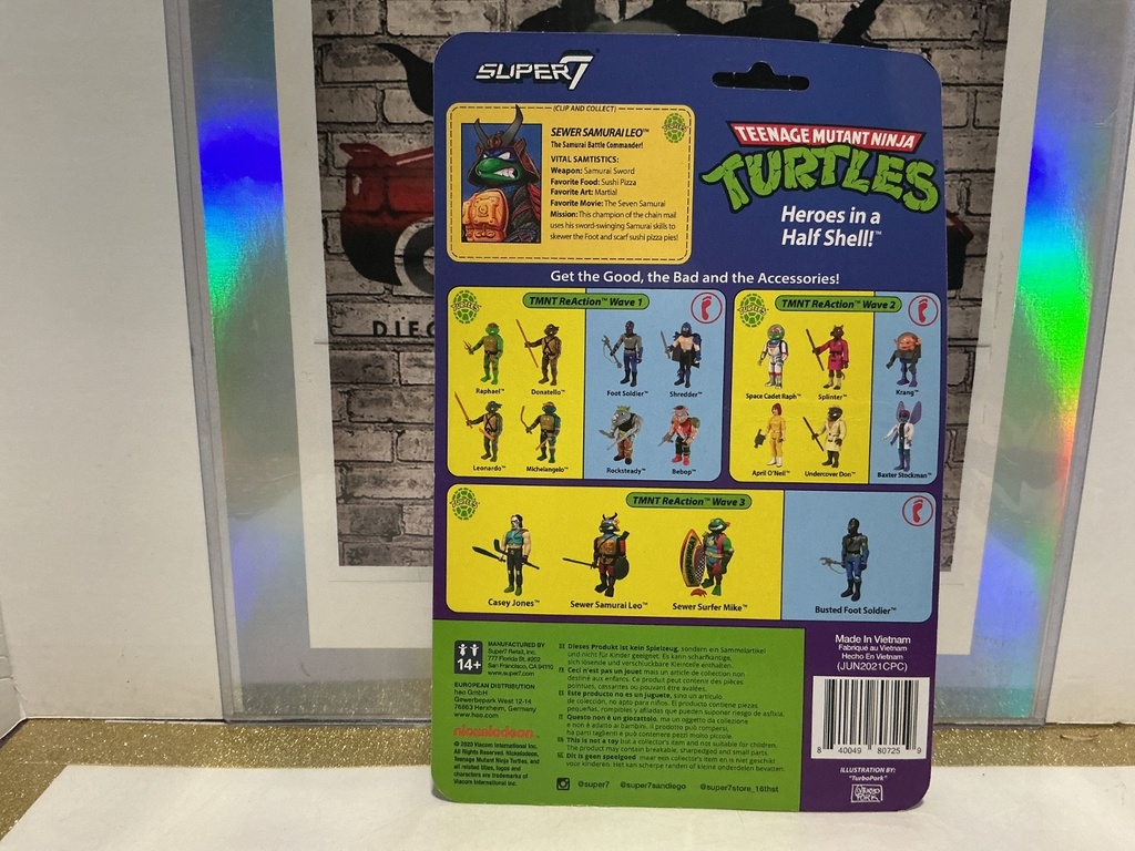 SUPER7 - TEENAGE MUTANT NINJA TURTLES: SEWER SAMURAI LEO image