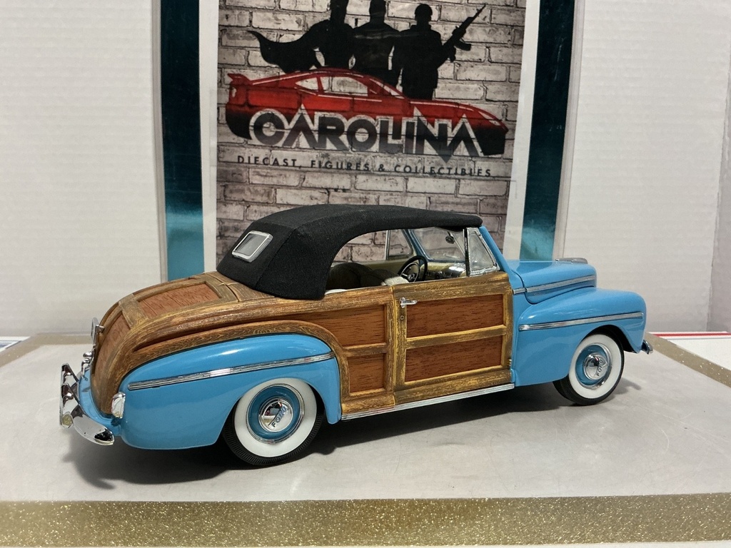 1/18: SIGNATURE MODELS 1946 WOODY SPORTSMAN BLUE ON CREAM image