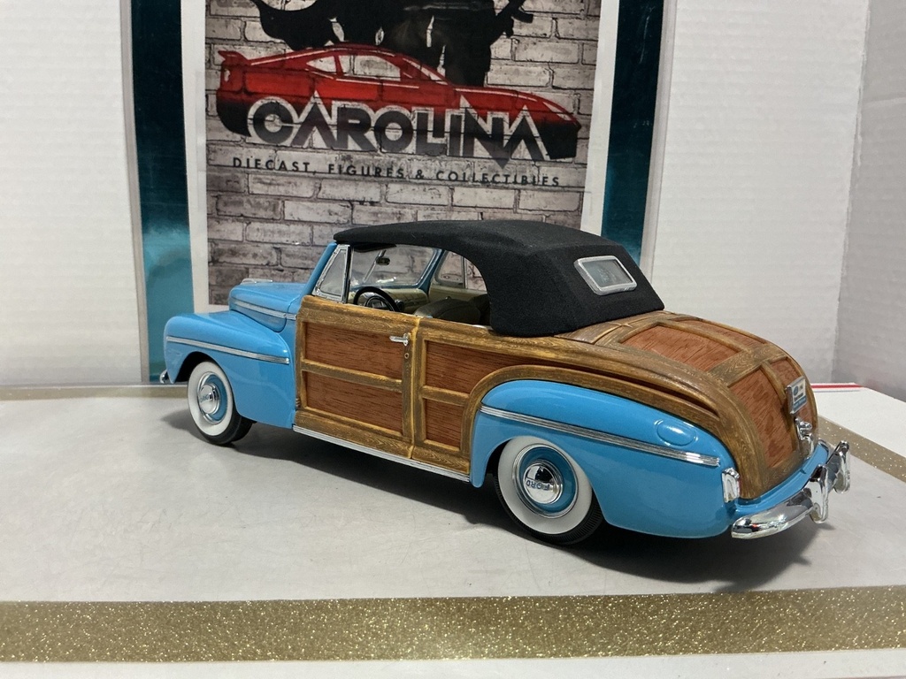 1/18: SIGNATURE MODELS 1946 WOODY SPORTSMAN BLUE ON CREAM image
