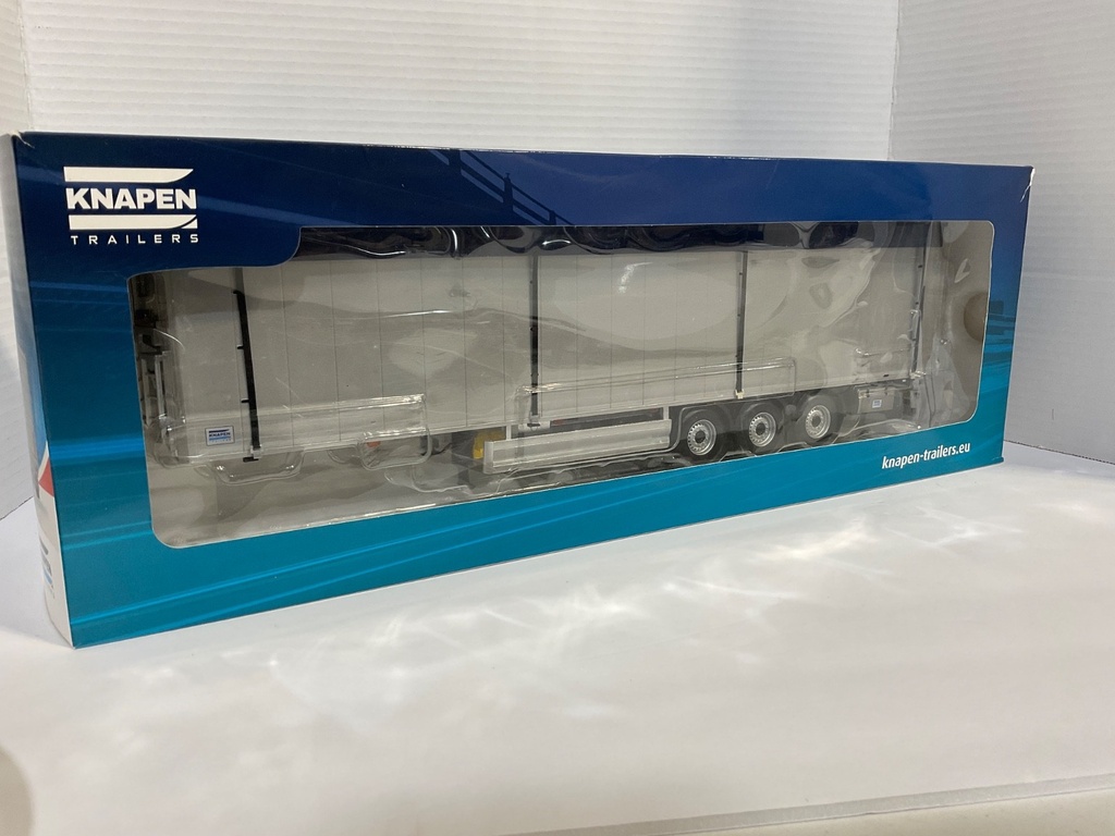 1/32 MARGE MODLES KNAPEN  TRAILER ANTHRACITE COVERED TRAILER BLUE COVER #6 image