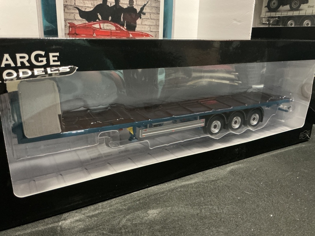 1/32 MARGE MODLES PACTON FLATBED TRAILER BLUE image