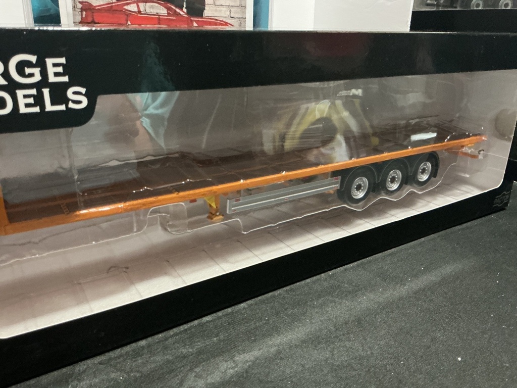 1/32 MARGE MODLES PACTON FLATBED TRAIER ANTHRACITE image