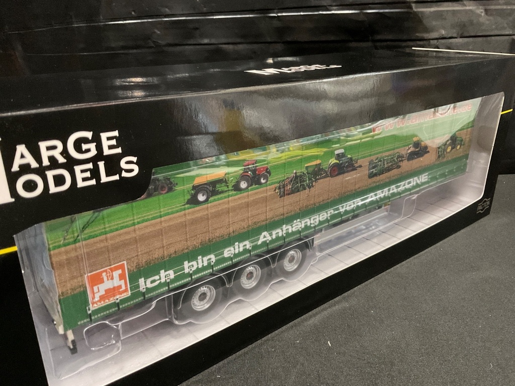 1:32 MARGE MODELS PACTON TRI AXLE TRAILER AMAZONE DESIGN image