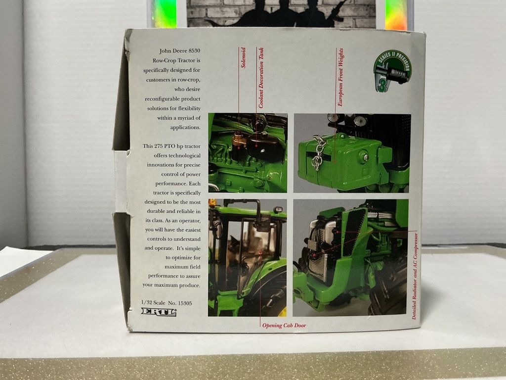 1:32 SERIES II PRECISION 3 JOHN DEERE MODEL 8530 TRACTOR EUROPEAN STYLING [USED] image