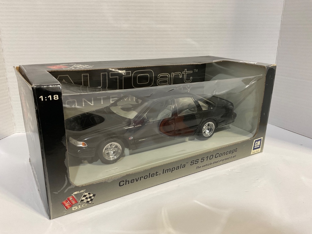 1:18 AUTO ART CONTEMPORARY CHEVROLET IMPALA SS 510 CONCEPT BLACK ON GREY image